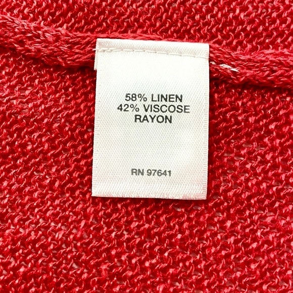 J. Jill Linen-blend Open Knit Cardigan Sweater Duster Large Longline Lagenlook - Picture 10 of 14